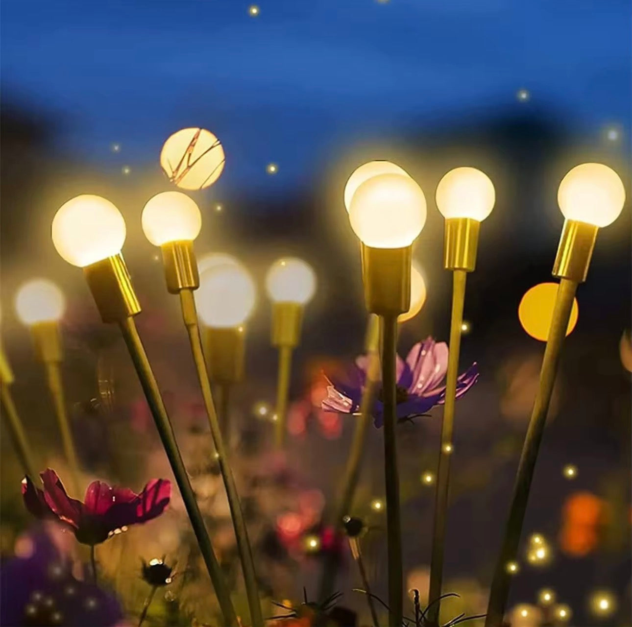 Solar Firefly Lights 10 LED – Waterproof Outdoor Garden Swaying Lights for Lawn, Pathway & Landscape Decor