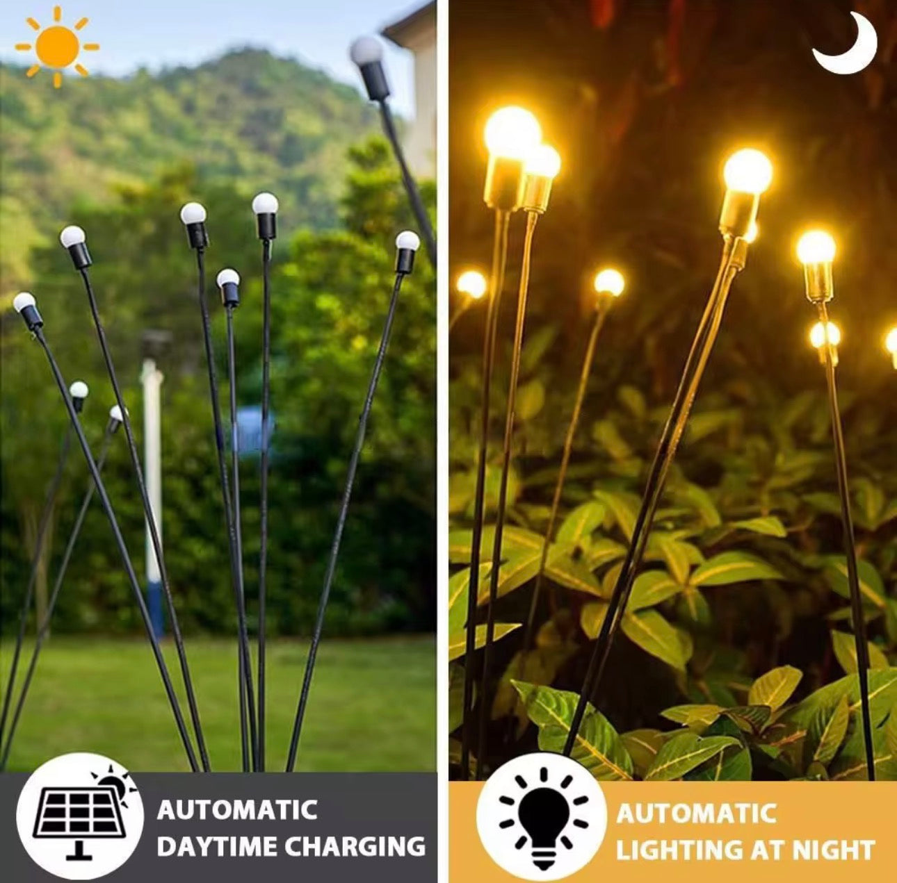 Solar Firefly Lights 10 LED – Waterproof Outdoor Garden Swaying Lights for Lawn, Pathway & Landscape Decor