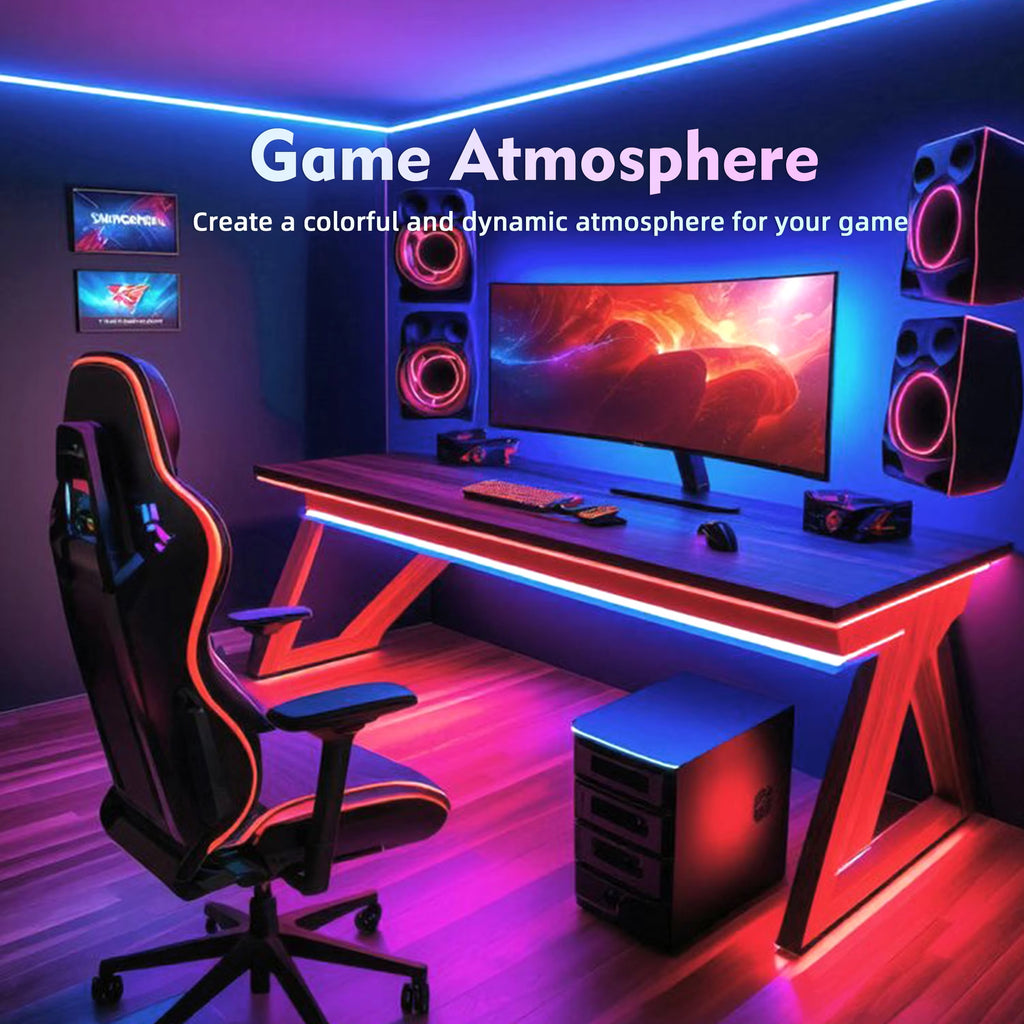 RGBIC Neon LED Strip Light 5M – Smart Color Changing Neon Lights for Aesthetic Decor & Gaming Room