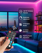 RGB LED Strip Lights 5M with Remote – Color Changing LED Lights for Bedroom, TV & Gaming Setup