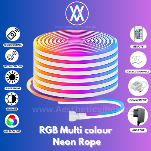 Multi Colour RGB Neon Rope with Remote Control