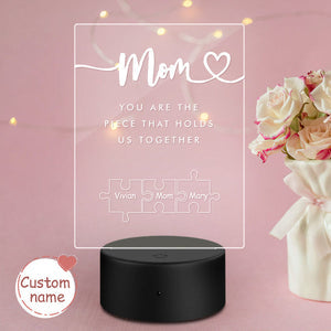 Mother's Day Personalized 3D Night Light