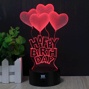 Personalized 3D Illusion LAMP For Birthday