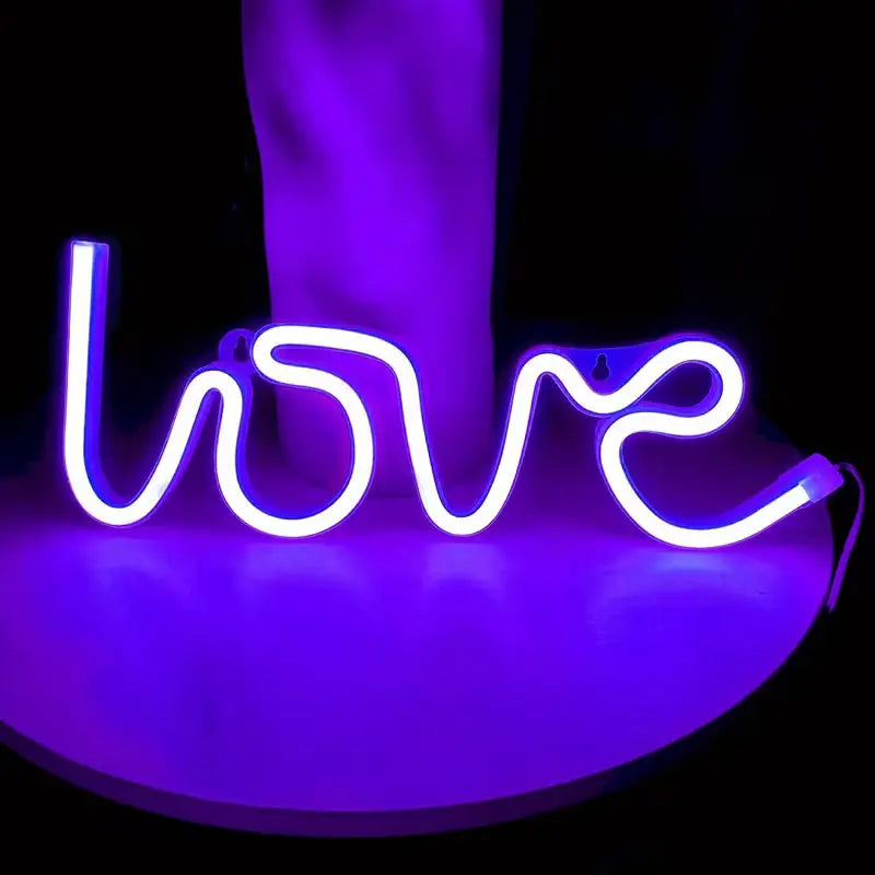 Love Neon Sign Aesthetic Vibes