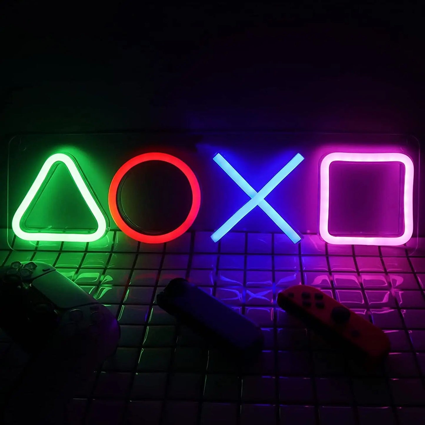 Aesthetic PlayStation Control Neon Sign