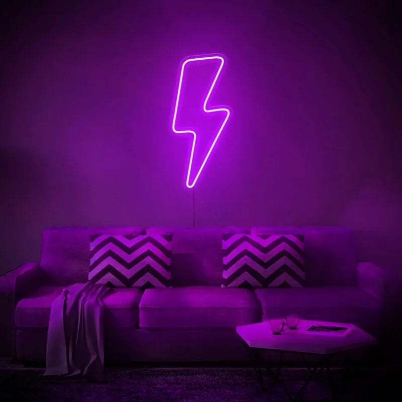 Aesthetic Bolt Neon Sign