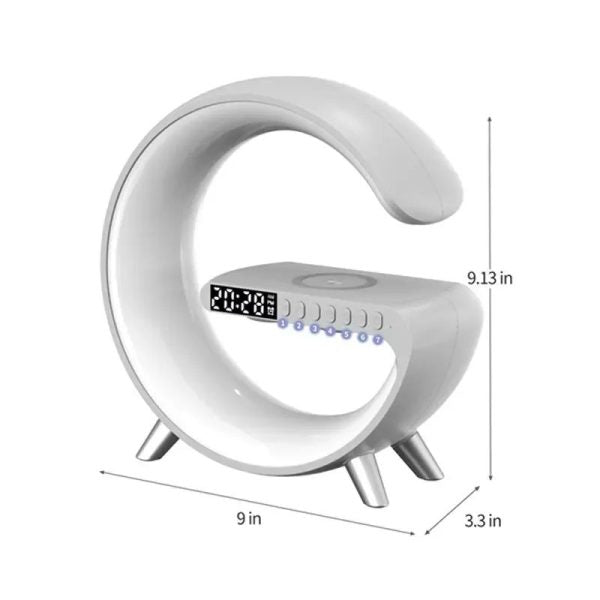 G63 Smart Light Sound Machine - 15W Fast Wireless Charging - Atmosphere RGB Light - Bluetooth Speaker