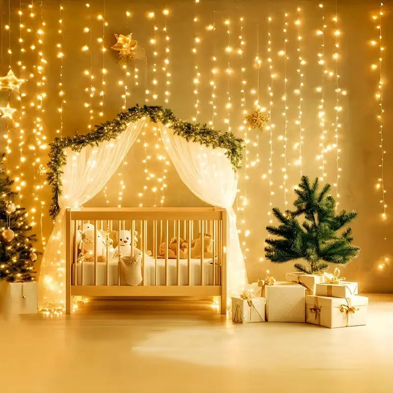 LED Fairy Curtain Lights - 10ft x 10ft Aesthetic vibes