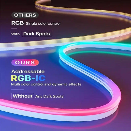 SMART RGB-IC NEON ROPE (5M Length) Aesthetic vibes