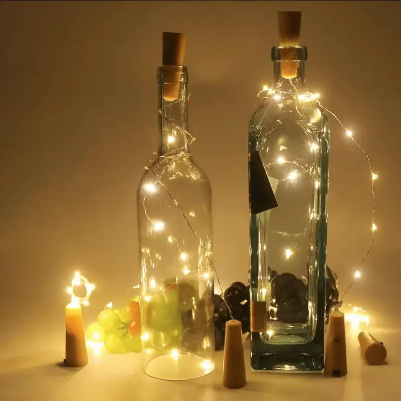 Fairy Bottle Lights with Cork Stoppers | Pack of 03
