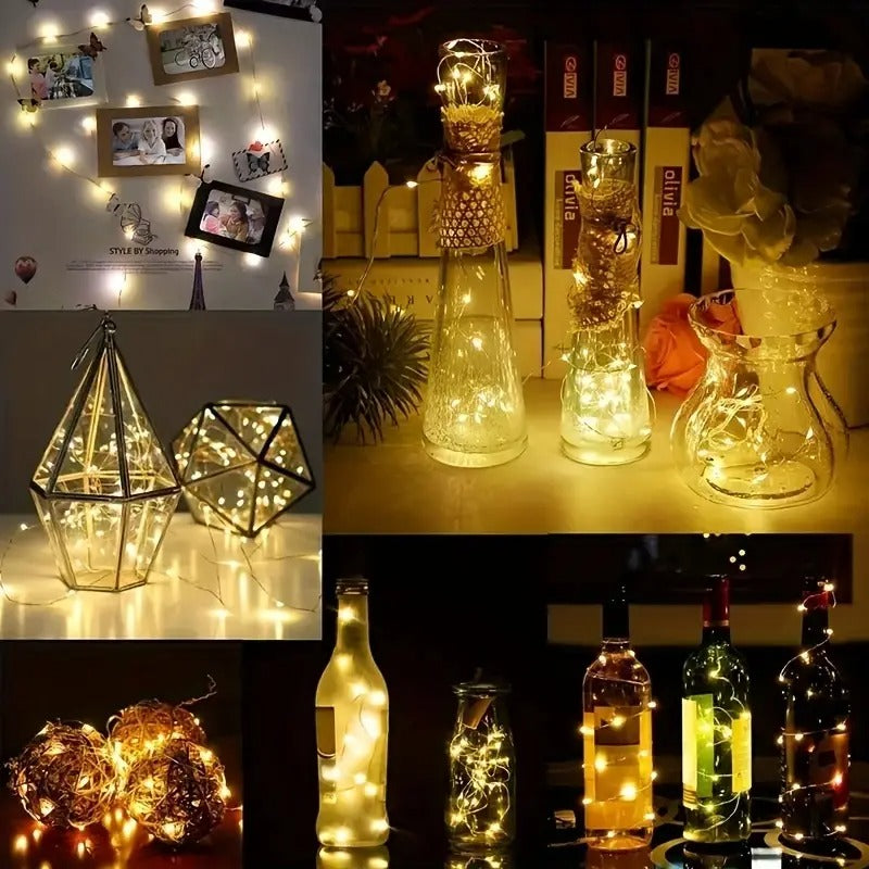 Fairy Bottle Lights with Cork Stoppers | Pack of 03