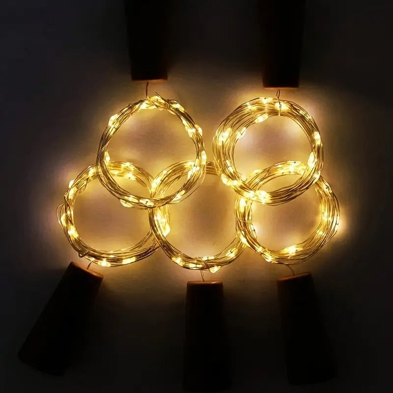Fairy Bottle Lights with Cork Stoppers | Pack of 03
