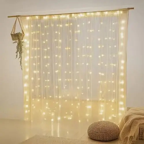 LED Fairy Curtain Lights - 10ft x 10ft Aesthetic vibes