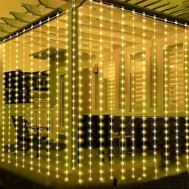 Curtain String Lights | 10×10 Feet | 300 Lights.