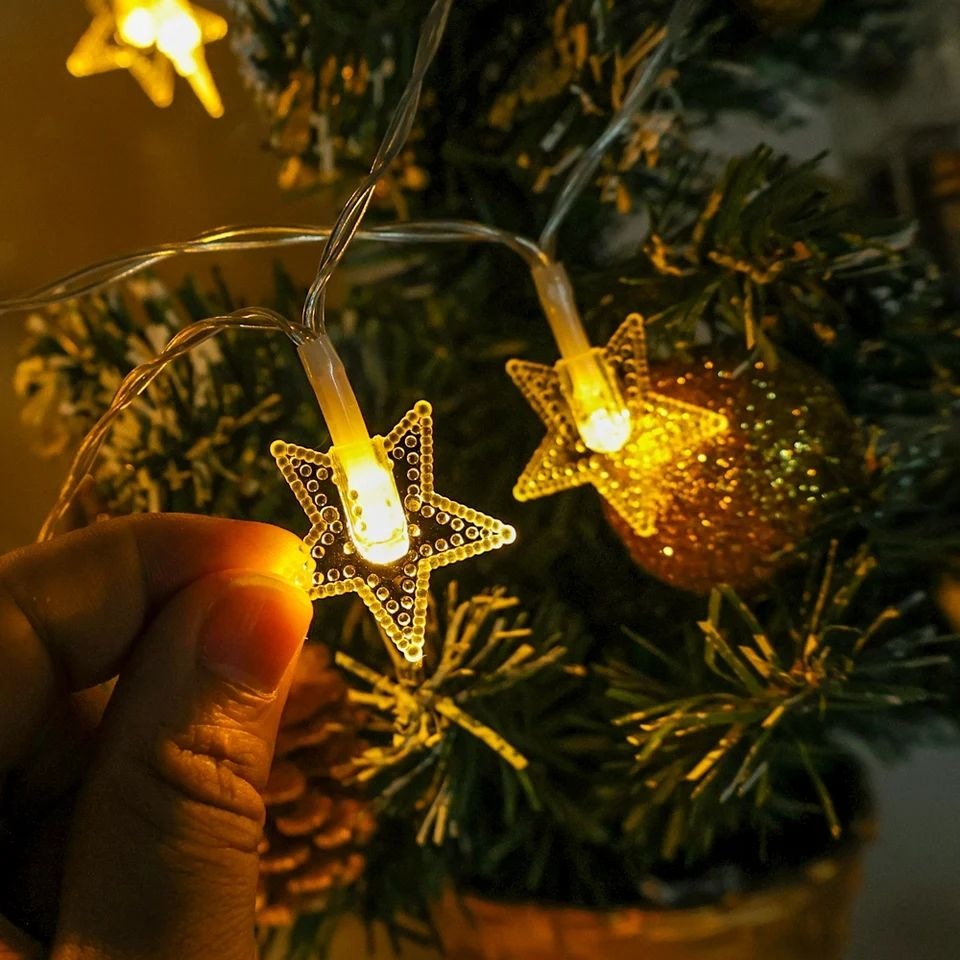 Star String Lights,  20 Twinkle Lights Battery Operated