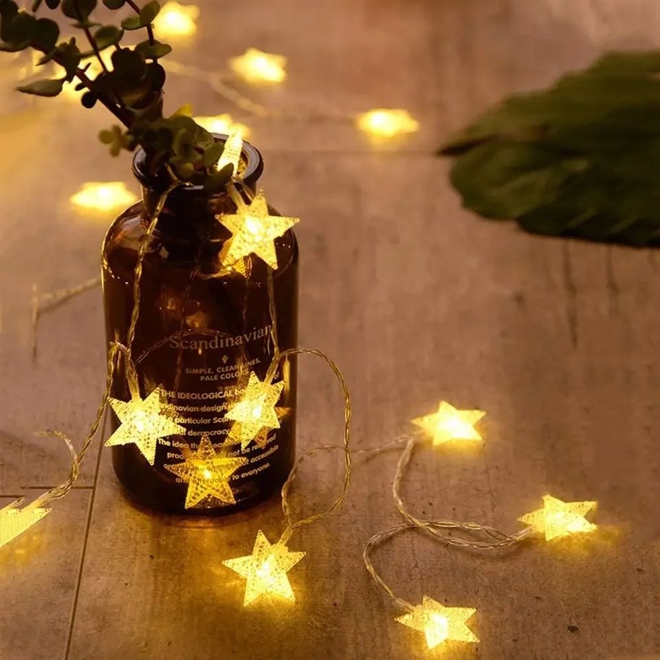 Star String Lights,  20 Twinkle Lights Battery Operated
