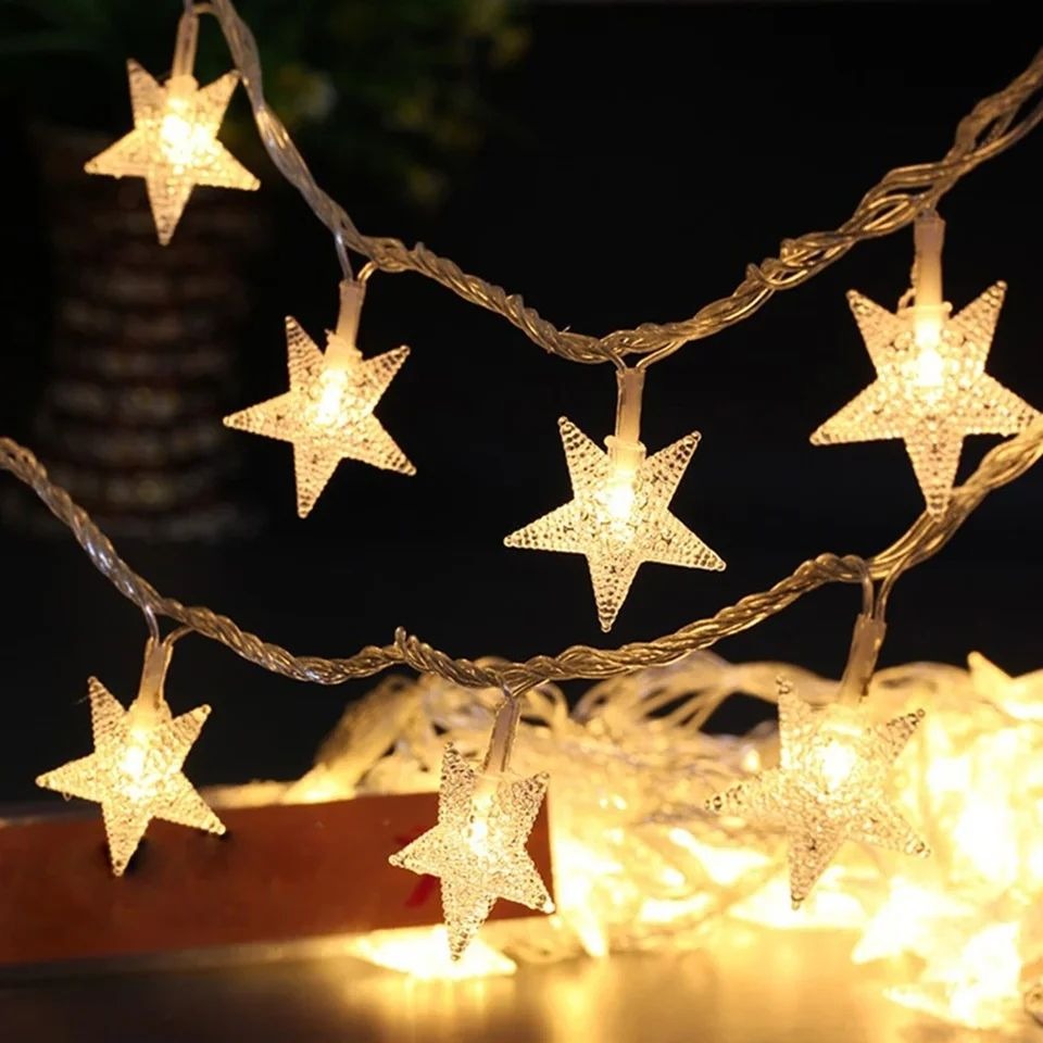 Star String Lights,  20 Twinkle Lights Battery Operated