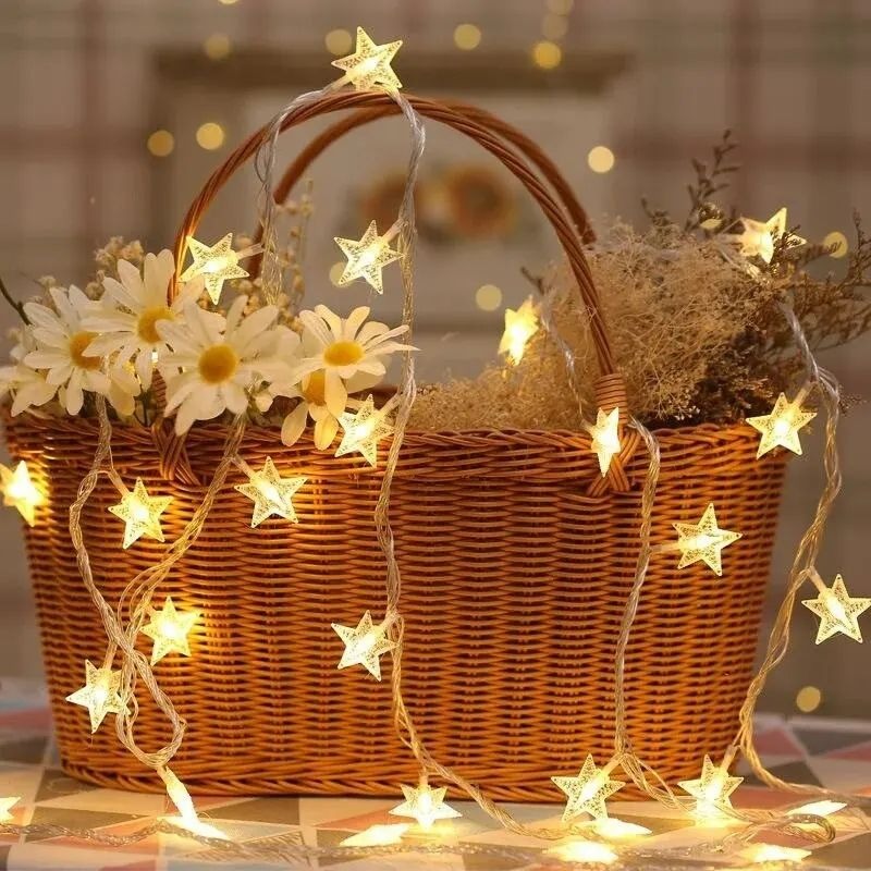 Star String Lights,  20 Twinkle Lights Battery Operated