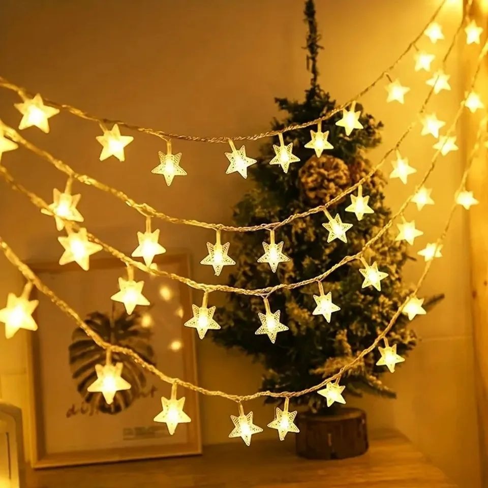Star String Lights,  20 Twinkle Lights Battery Operated