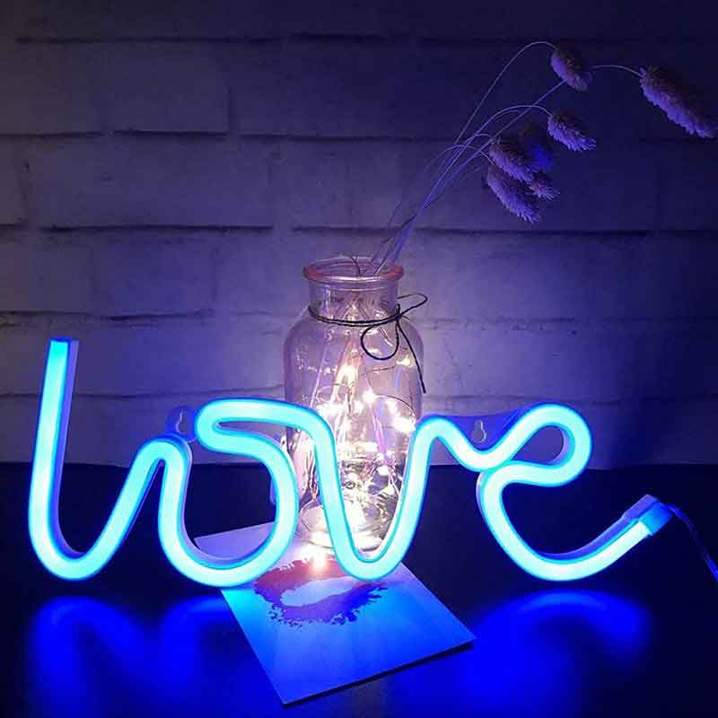 Love Neon Sign Aesthetic Vibes